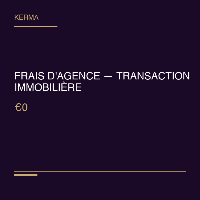 Frais d'Agence — Transaction Immobilière