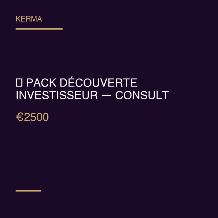 Pack Achat Premium — Accompagnement Complet (Consultation 150€ incluse)
